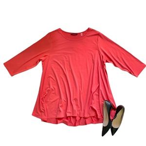 Tahari coral swing top